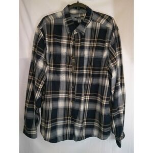 Mens Gander Mountain Guide Series Plaid Flannel‎ Shirt 2XL Two Extra Large Plaid